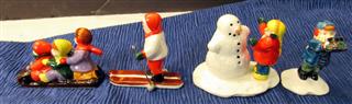 LOT 7 ORIGINAL DICKENS DEPT 56 SNOW VILLAGE - LOT INCLUDES: ROUND LAKE RINK - AL